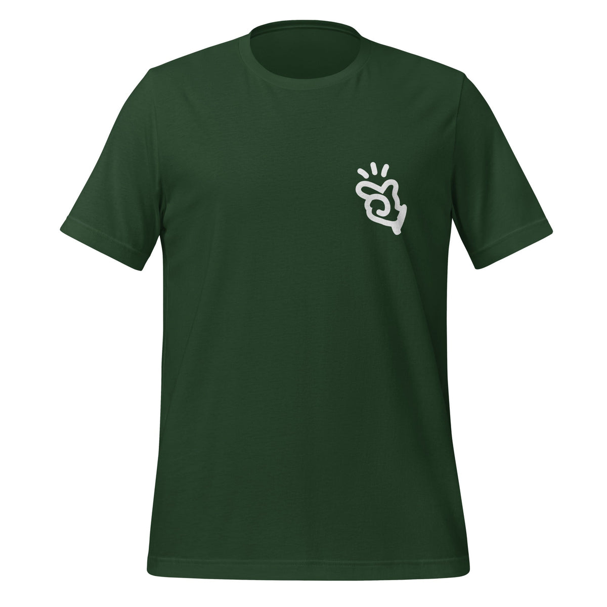 Product mockup photo of the Manus T Shirt 3 (unisex) Forest / M.