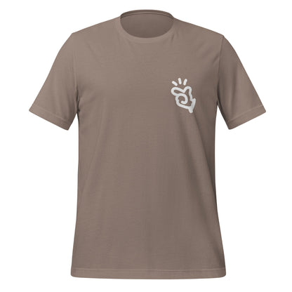 Product mockup photo of the Manus T Shirt 3 (unisex) Pebble / M.