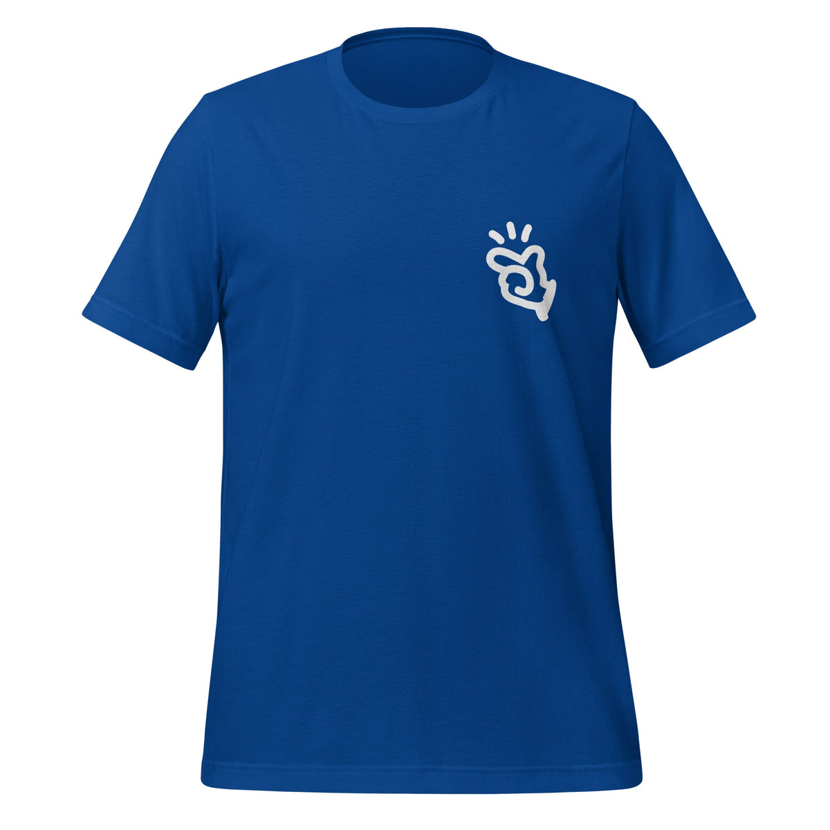 Product mockup photo of the Manus T Shirt 3 (unisex) True Royal / M.