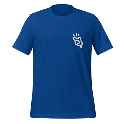 Product mockup photo of the Manus T Shirt 3 (unisex) True Royal / M.