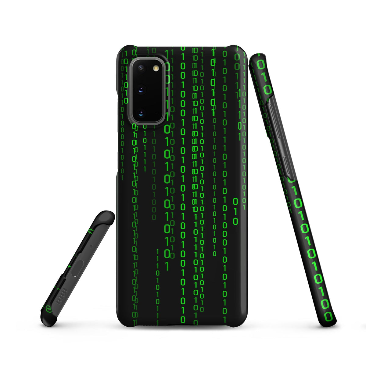 Image of the Matrix Falling Binary Snap Case for Samsung Samsung Galaxy S20.