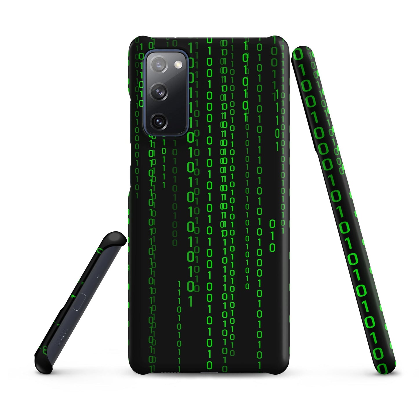 Image of the Matrix Falling Binary Snap Case for Samsung Samsung Galaxy S20 FE.