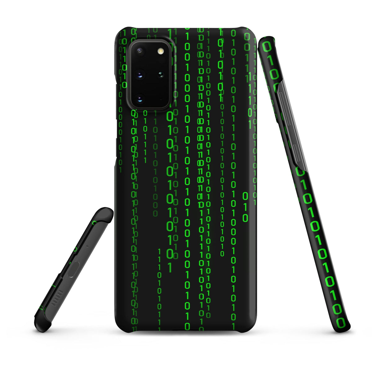 Image of the Matrix Falling Binary Snap Case for Samsung Samsung Galaxy S20 Plus.