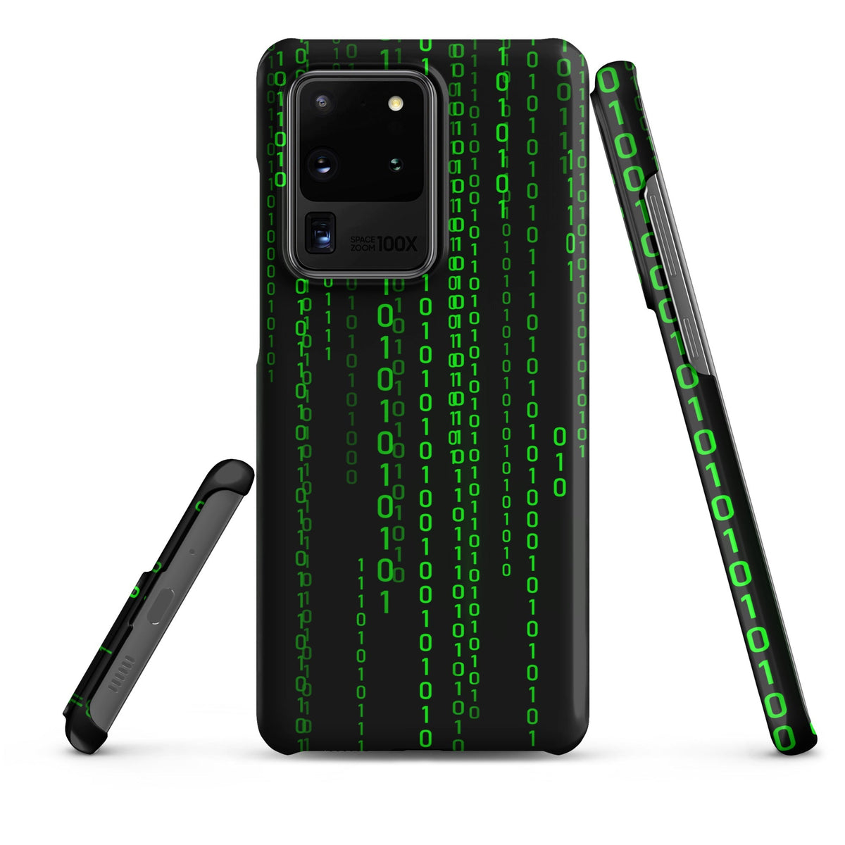 Image of the Matrix Falling Binary Snap Case for Samsung Samsung Galaxy S20 Ultra.