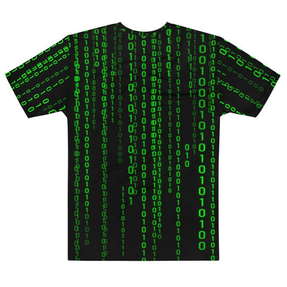 Image of the Matrix Falling Binary T-Shirt (men).