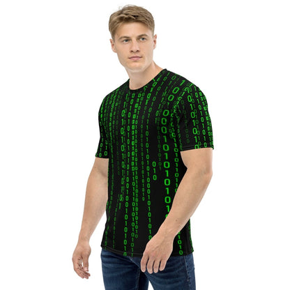 Image of the Matrix Falling Binary T-Shirt (men).