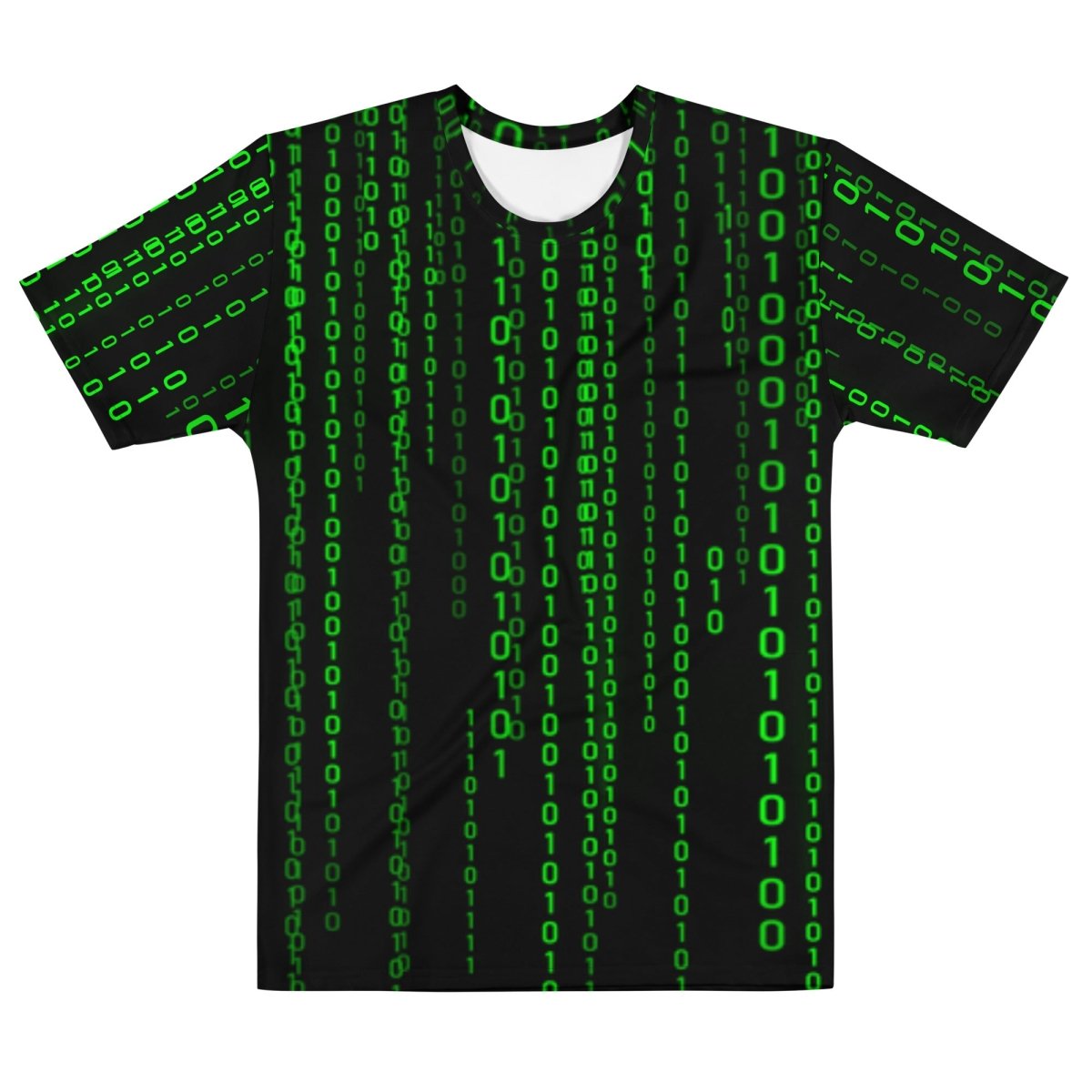 Image of the Matrix Falling Binary T-Shirt (men) M.
