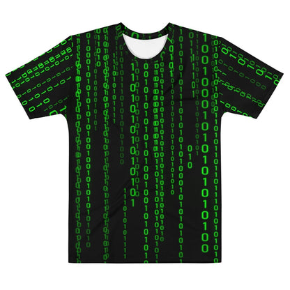 Image of the Matrix Falling Binary T-Shirt (men) M.