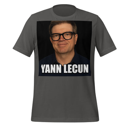 Image of the Meme Portrait of Yann LeCun T-Shirt (unisex) Asphalt / S.