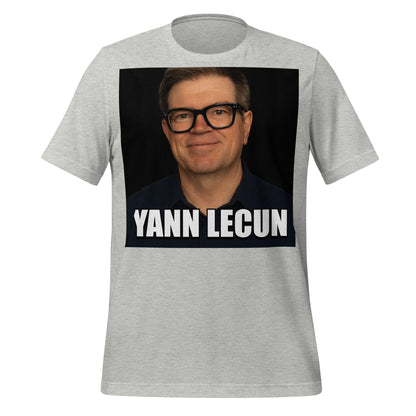 Image of the Meme Portrait of Yann LeCun T-Shirt (unisex) Athletic Heather / XS.