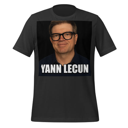 Image of the Meme Portrait of Yann LeCun T-Shirt (unisex) Dark Grey / XS.