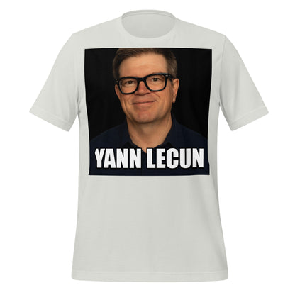 Image of the Meme Portrait of Yann LeCun T-Shirt (unisex) Silver / S.