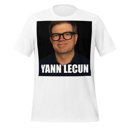 Image of the Meme Portrait of Yann LeCun T-Shirt (unisex) White / XS.