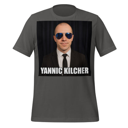 Image of the Meme Portrait of Yannic Kilcher T-Shirt (unisex) Asphalt / S.