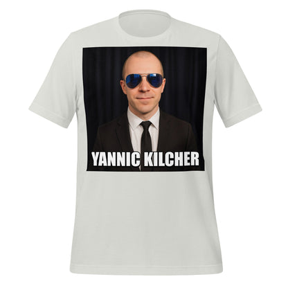 Image of the Meme Portrait of Yannic Kilcher T-Shirt (unisex) Silver / S.