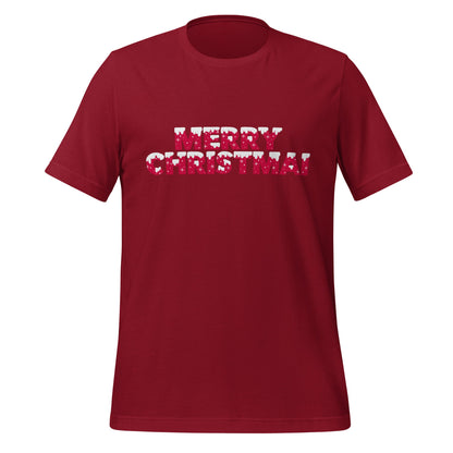 Image of the MERRY CHRISTMAI T-Shirt (unisex) Cardinal / XS.