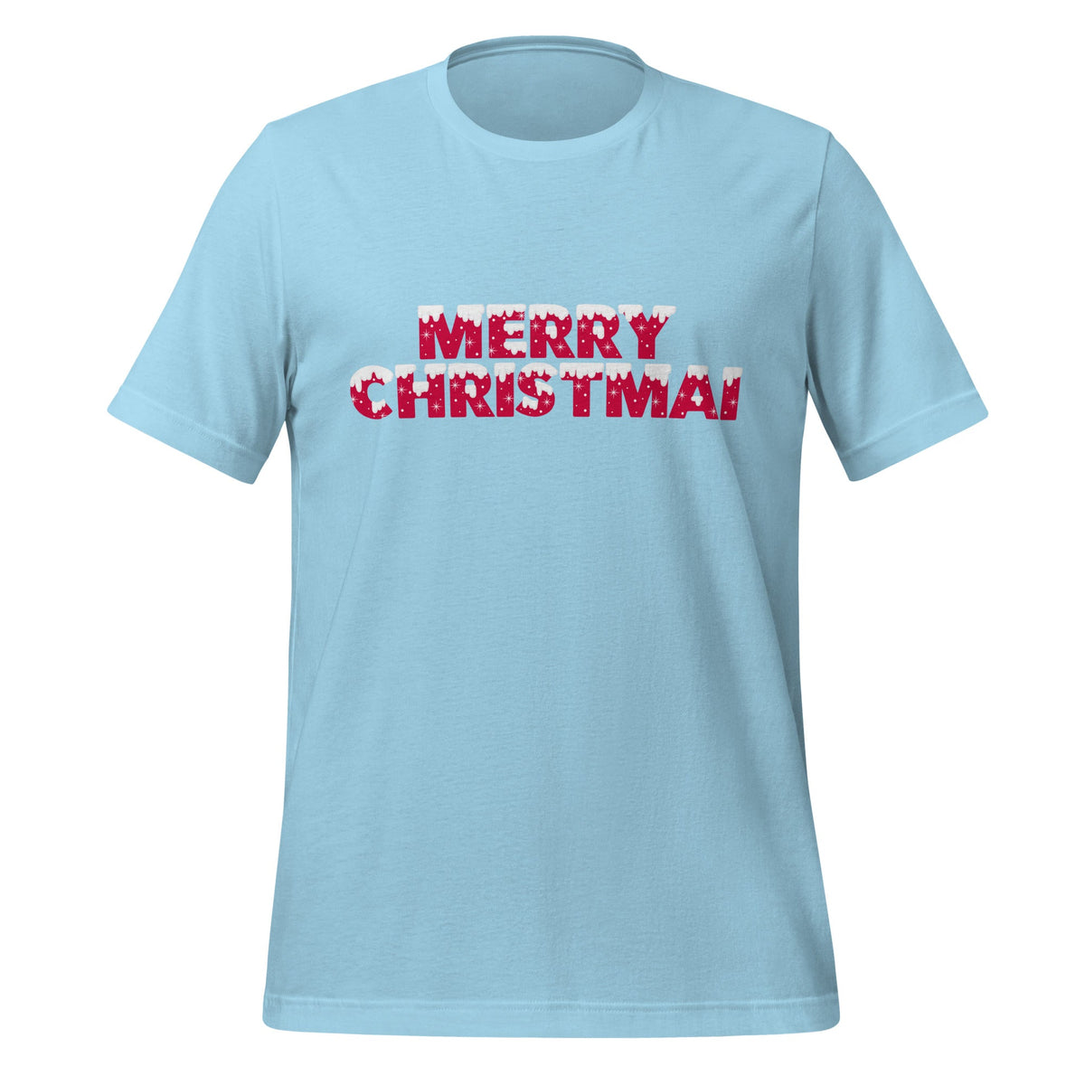Image of the MERRY CHRISTMAI T-Shirt (unisex) Ocean Blue / S.
