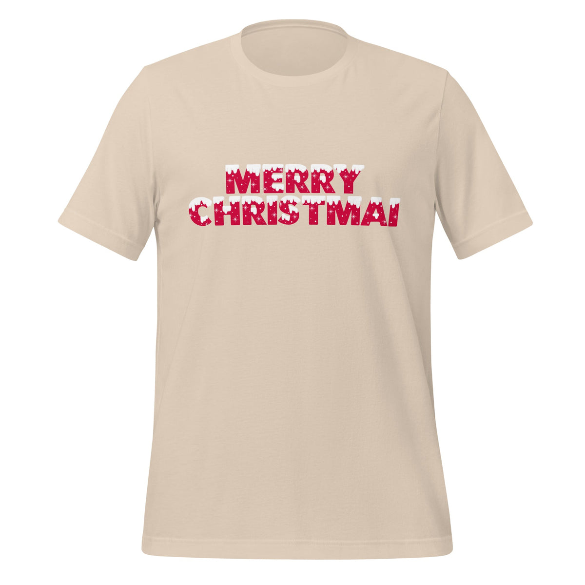Image of the MERRY CHRISTMAI T-Shirt (unisex) Soft Cream / XS.
