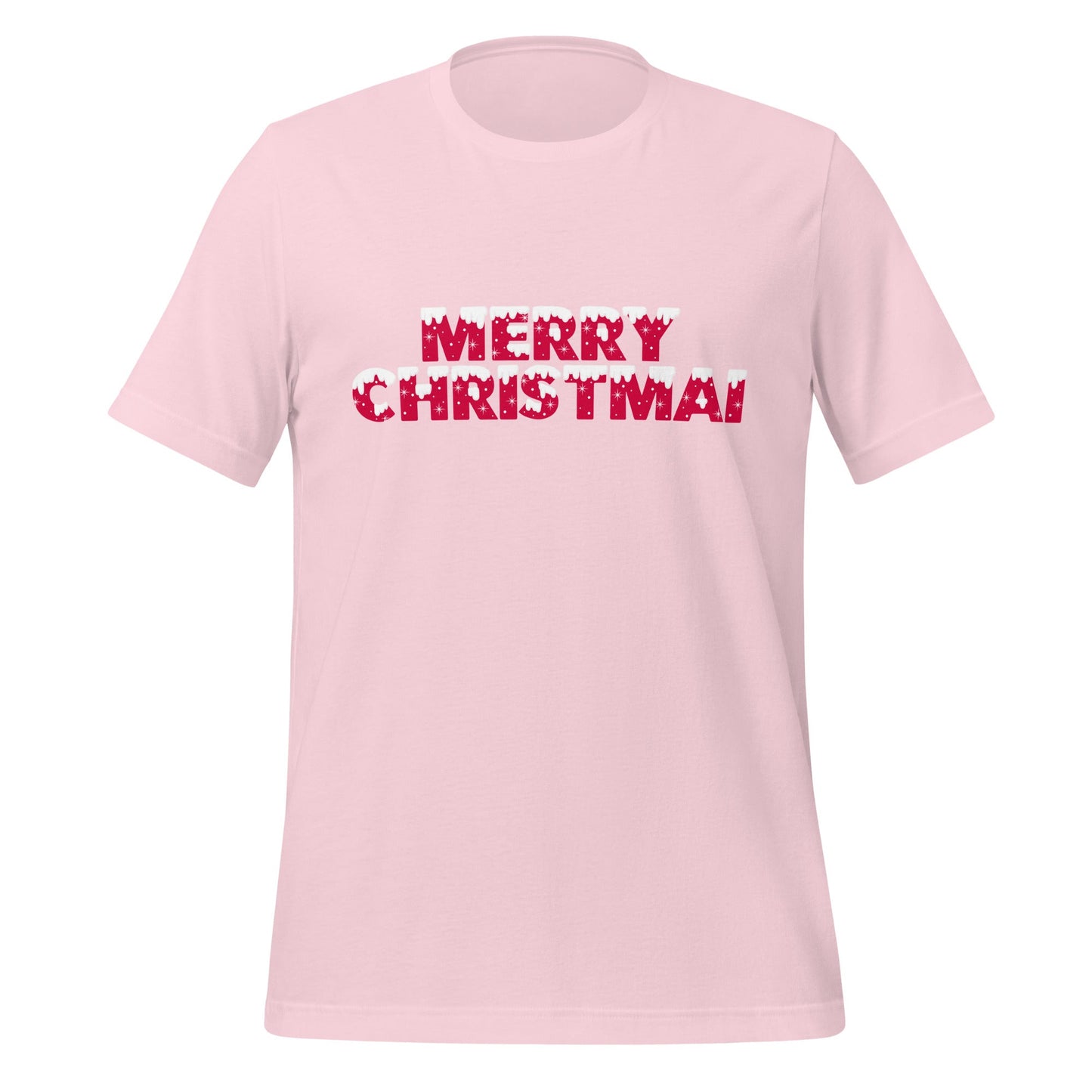 Image of the MERRY CHRISTMAI T-Shirt (unisex) Soft Pink / S.