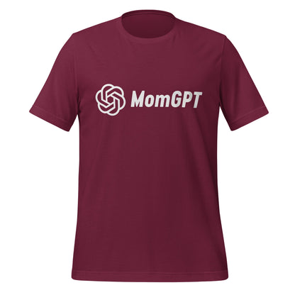 Image of the MomGPT T-Shirt 6 (unisex) Maroon / M.