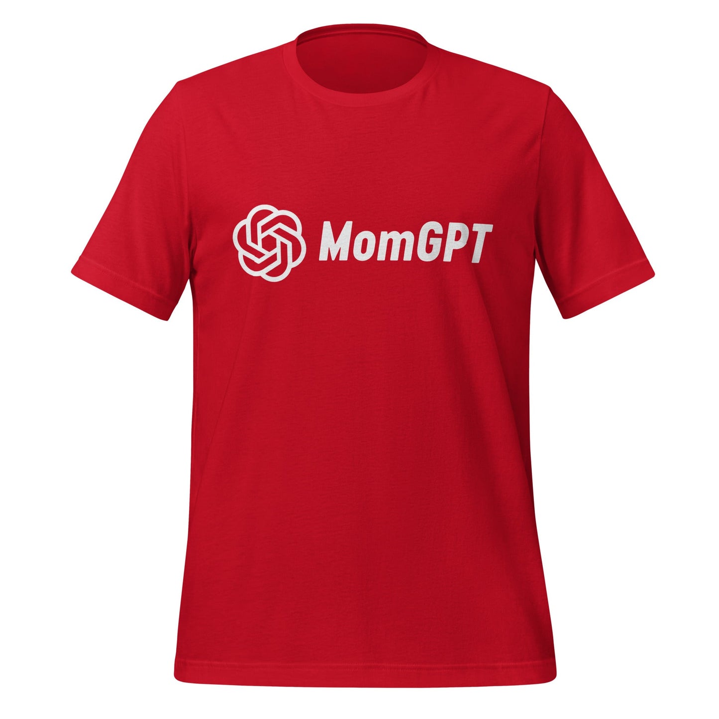Image of the MomGPT T-Shirt 6 (unisex) Red / M.