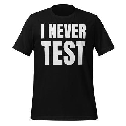 Image of the My code just works! T-Shirt (unisex) Black / M.