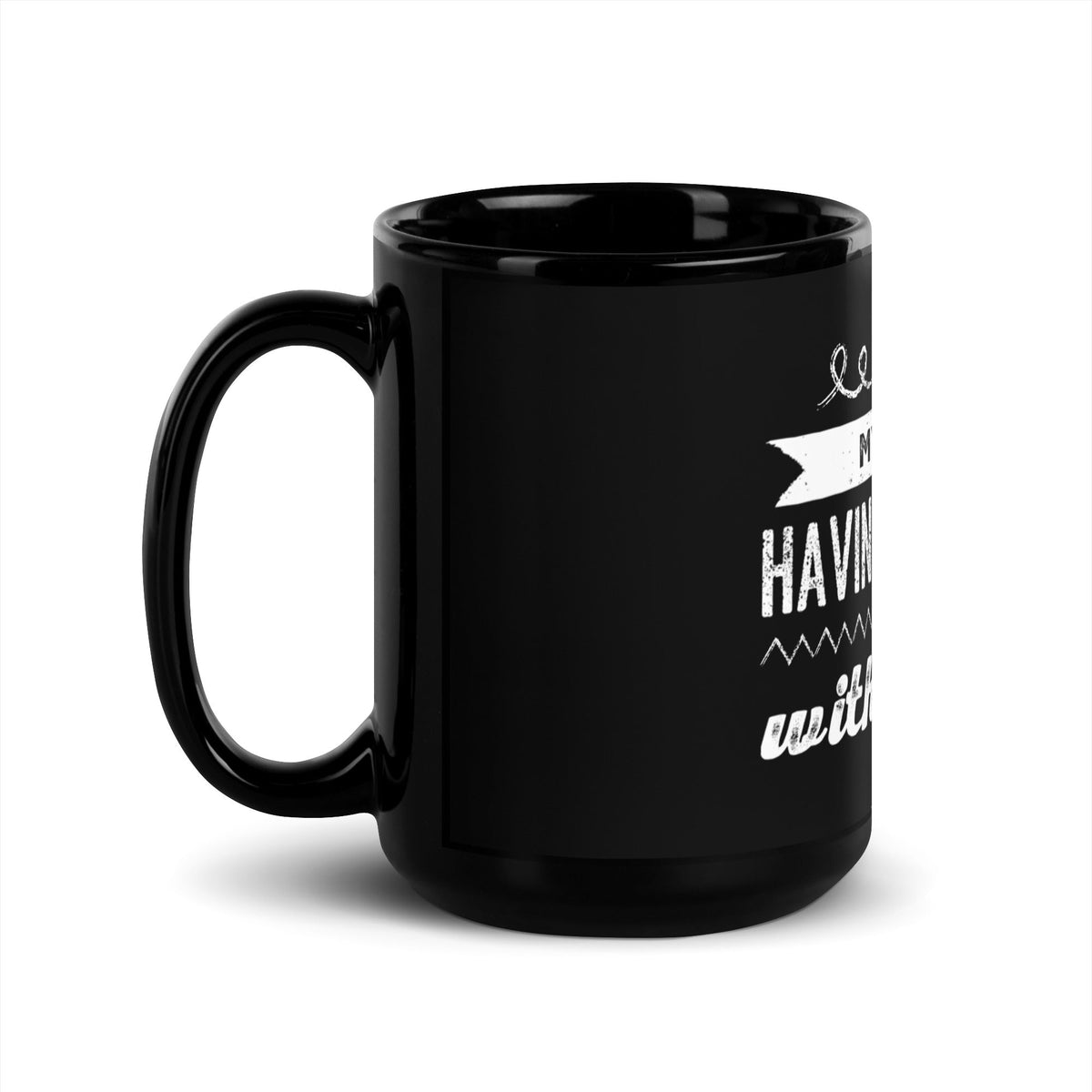 Image of the My Wife is Having an Affair with ChatGPT Black Glossy Mug.