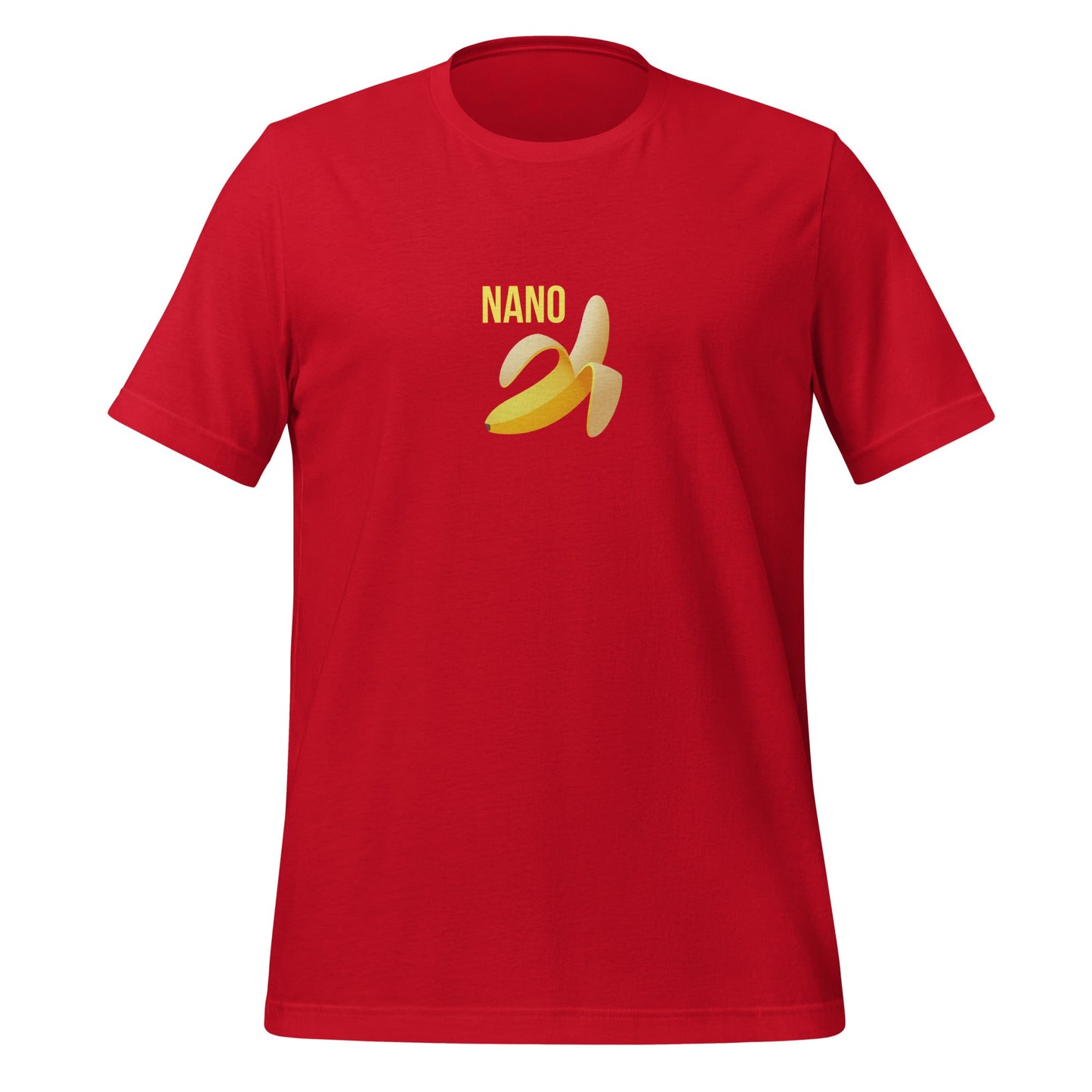 Image of the Nano Banana T-Shirt (unisex) Red / M.