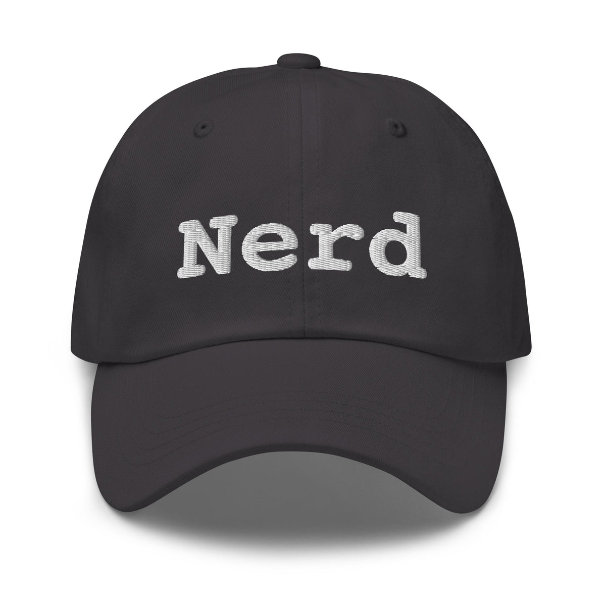 Image of the Nerd Cap Dark Grey.