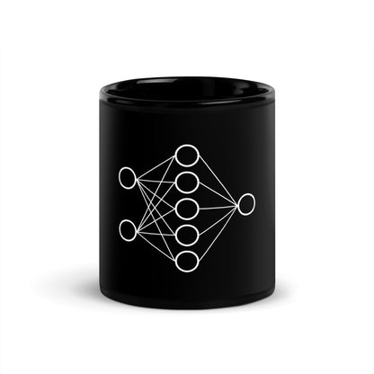 Image of the Neural Network Black Glossy Mug 1 11 oz.