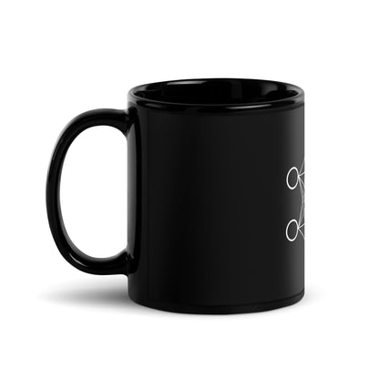 Image of the Neural Network Black Glossy Mug 1.