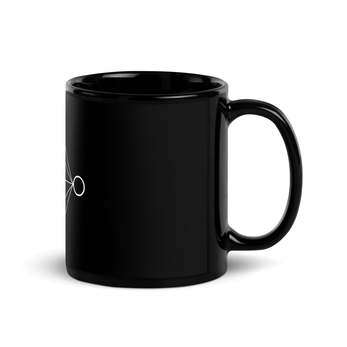 Image of the Neural Network Black Glossy Mug 1.