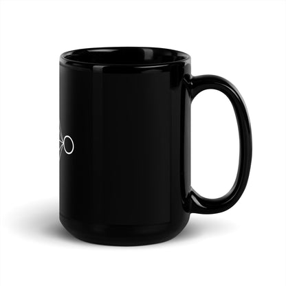 Image of the Neural Network Black Glossy Mug 1.