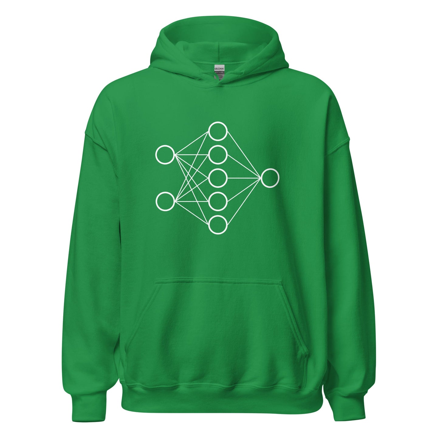 Image of the Neural Network Hoodie 1 (unisex) Irish Green / M.