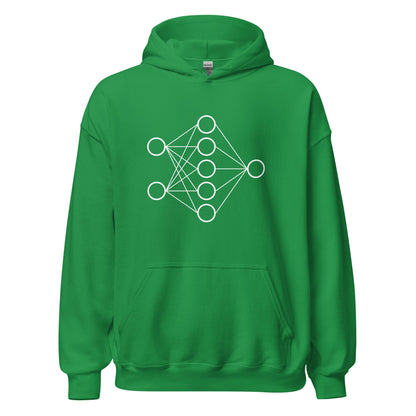 Image of the Neural Network Hoodie 1 (unisex) Irish Green / M.