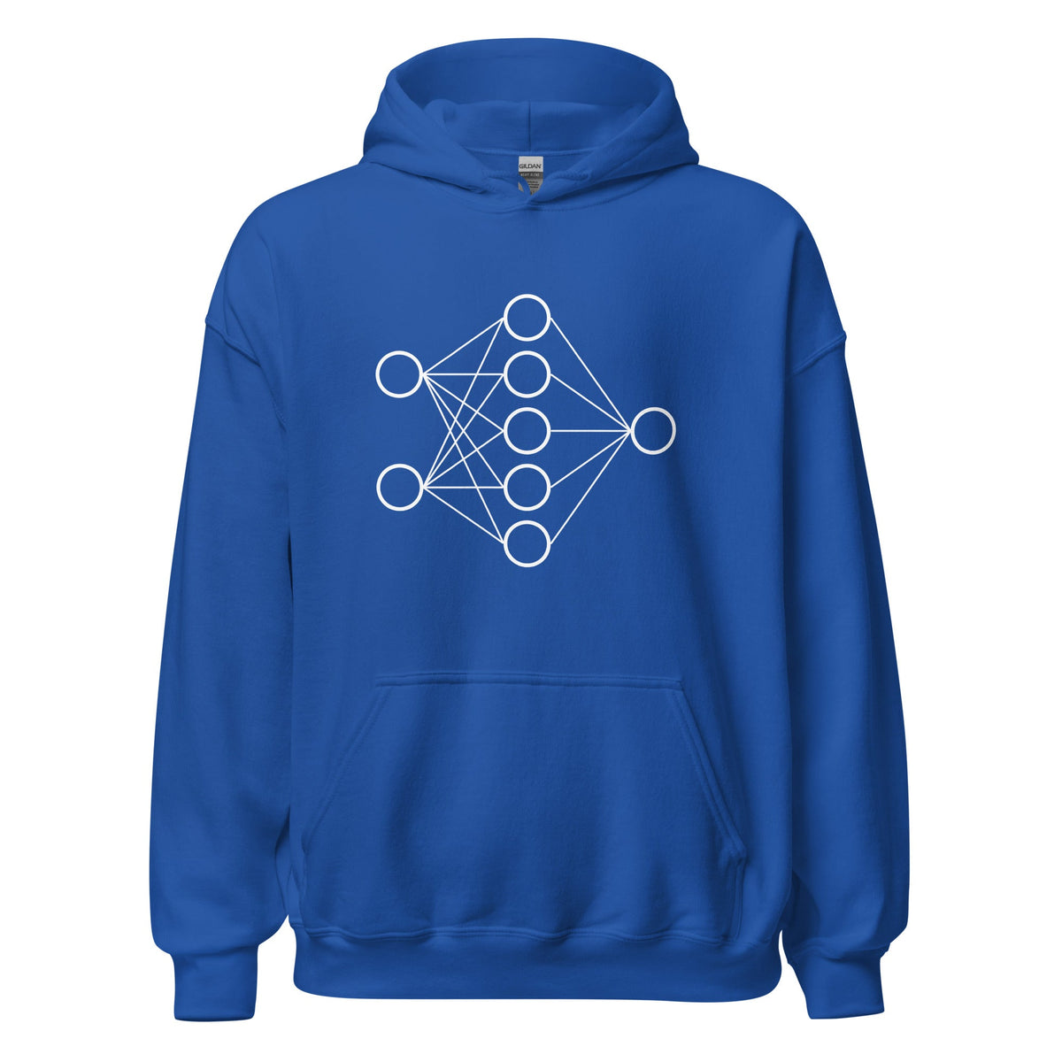 Image of the Neural Network Hoodie 1 (unisex) Royal / M.