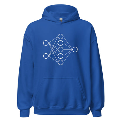 Image of the Neural Network Hoodie 1 (unisex) Royal / M.