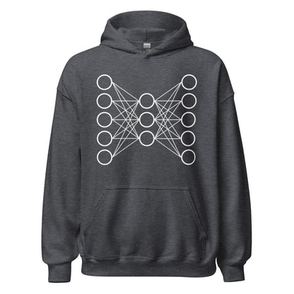 Image of the Neural Network Hoodie 9 (unisex) Dark Heather / M.