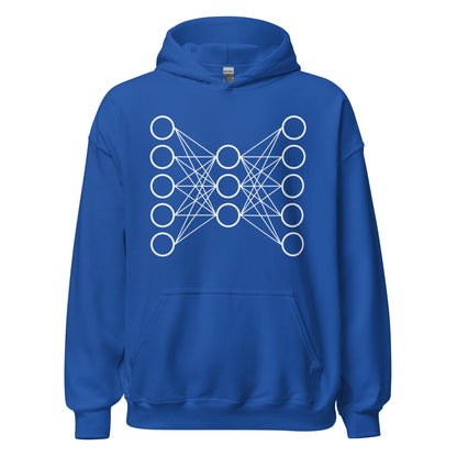 Image of the Neural Network Hoodie 9 (unisex) Royal / M.