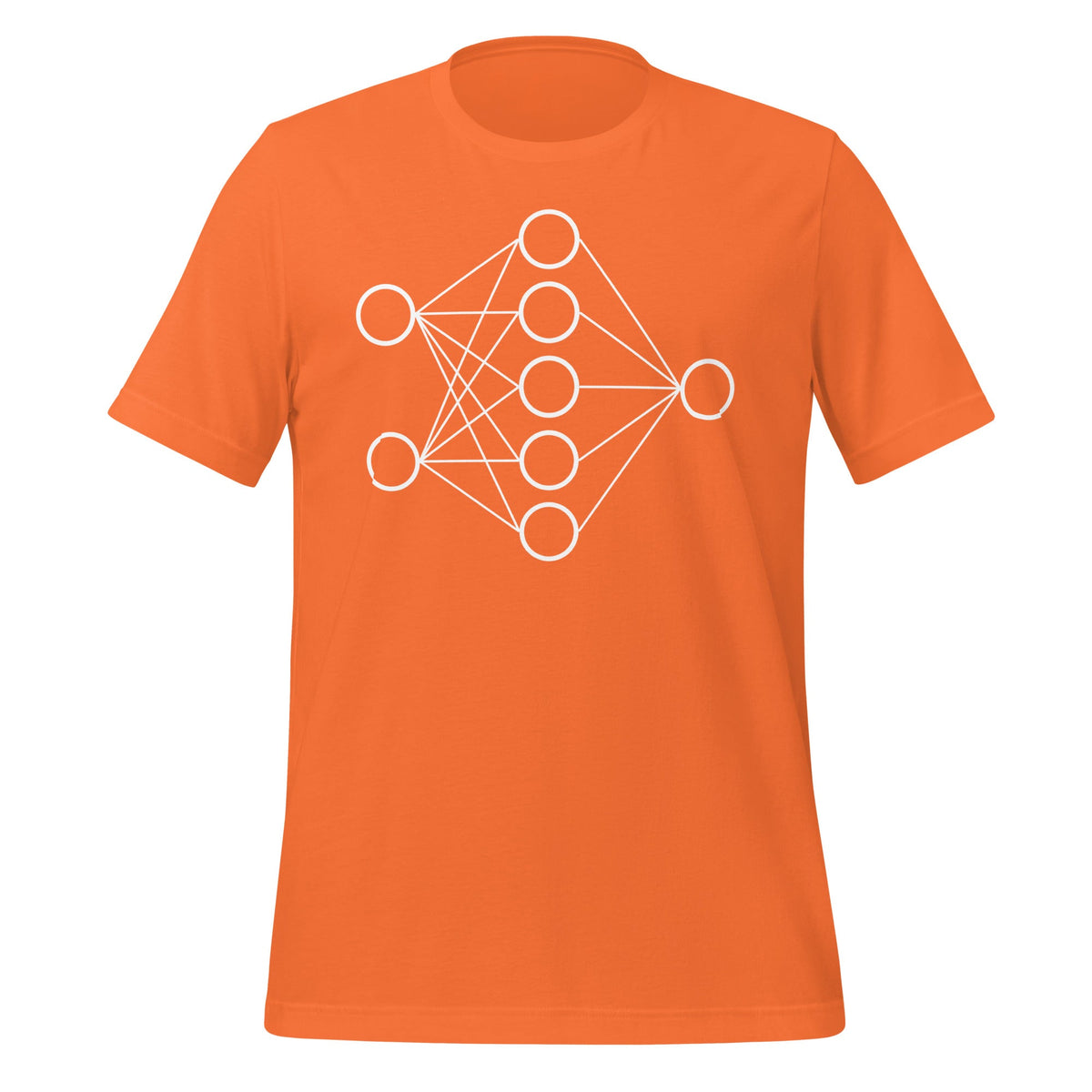 Image of the Neural Network T-Shirt 1 (unisex) Orange / M.