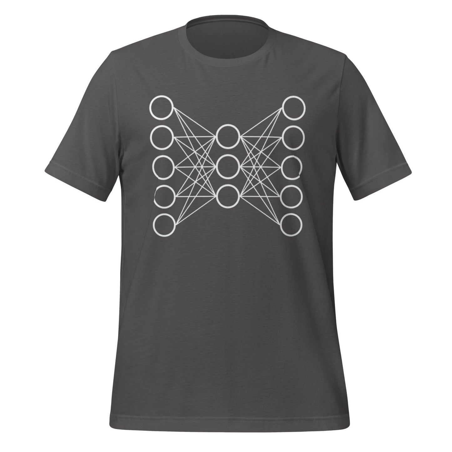 Mockup image of the Neural Network T Shirt 9 (unisex) Asphalt / M.