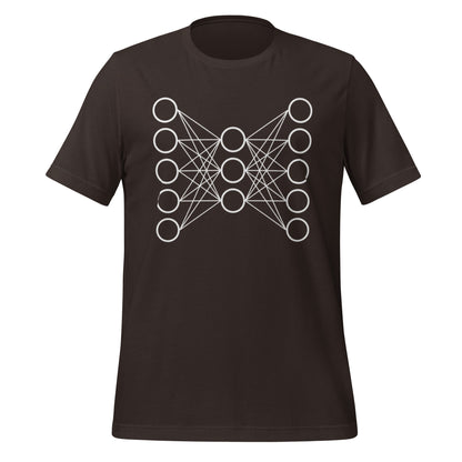 Mockup image of the Neural Network T Shirt 9 (unisex) Brown / S.