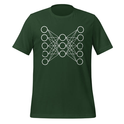 Mockup image of the Neural Network T Shirt 9 (unisex) Forest / S.