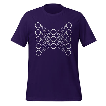 Mockup image of the Neural Network T Shirt 9 (unisex) Team Purple / XS.