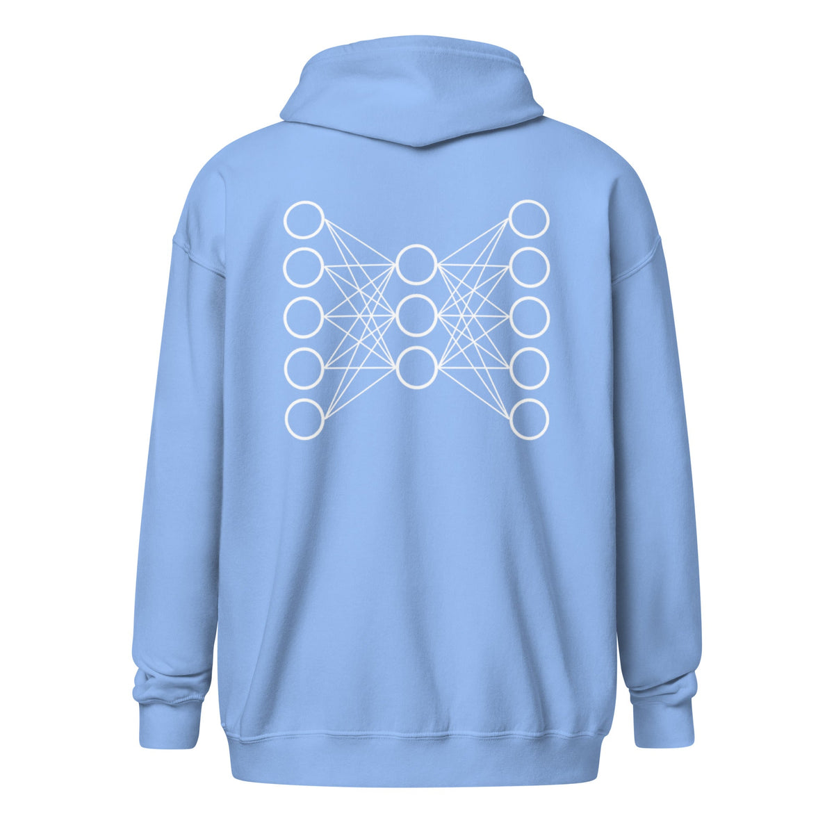 Image of the Neural Network Zip Hoodie 9 (unisex).