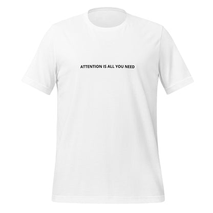 Product mockup photo of the NIPS 2017 Attention is All You Need Paper on Back T-Shirt (unisex) M.