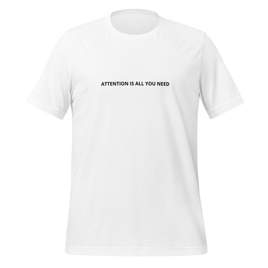 Image of the NIPS 2017 Attention is All You Need Paper on Back T-Shirt (unisex) M.