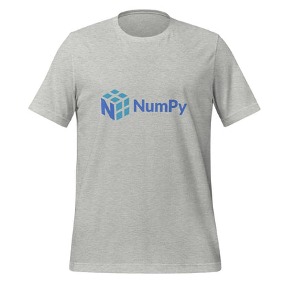 Product mockup photo of the NumPy Logo T Shirt (unisex) Athletic Heather / M.