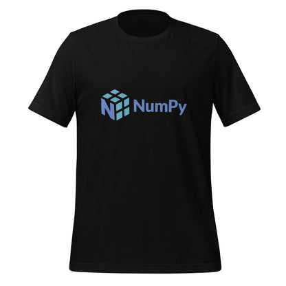 Product mockup photo of the NumPy Logo T Shirt (unisex) Black / M.