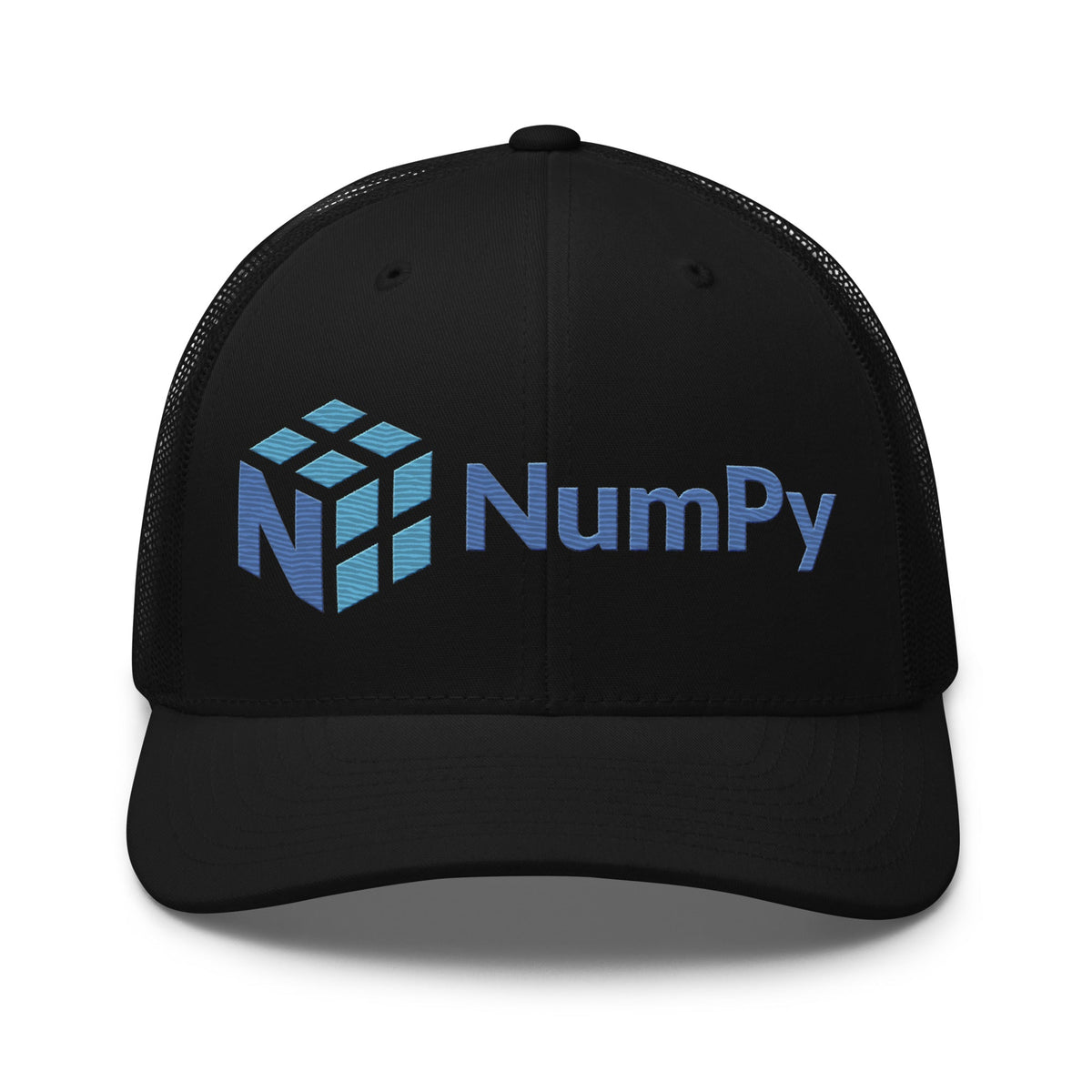 Image of the NumPy Logo Trucker Cap Black.